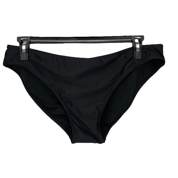 NWT NICOLE MILLER STUDIO Womens BIKINI SWIM BOTTOM Black Size 1X - Picture 1 of 4